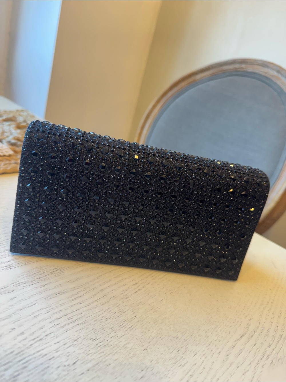D’Margeaux studded Black clutch
